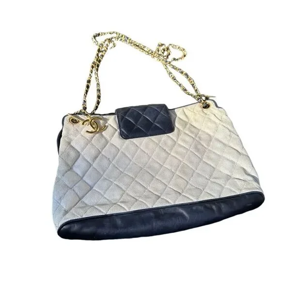 Chanel canvas and leather bag - Picture 3 of 16